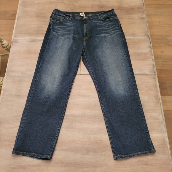 Lucky Brand Dungarees by Gene Montesano Retro Mens 40 Short Bootcut Stretch - Picture 1 of 6